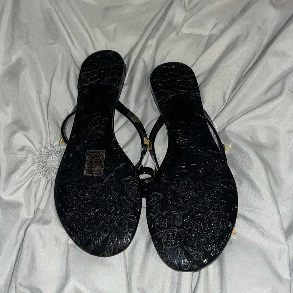 Women's Fashionable Studded Bow Tie Flat Sandals - Picture 6 of 8